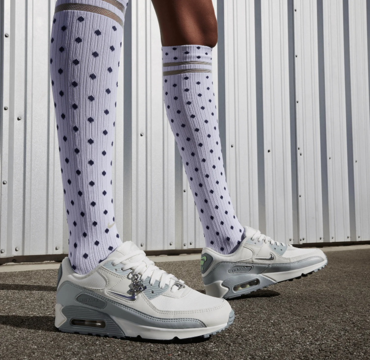 Nike Air Max 90 SE 'Summit White/Lime Blast' – White/Grey/Green Special Edition Low-Top Sneakers