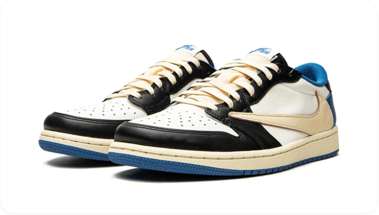 Fragment Design x Travis Scott x Air Jordan 1 Low OG SP 'Military Blue'