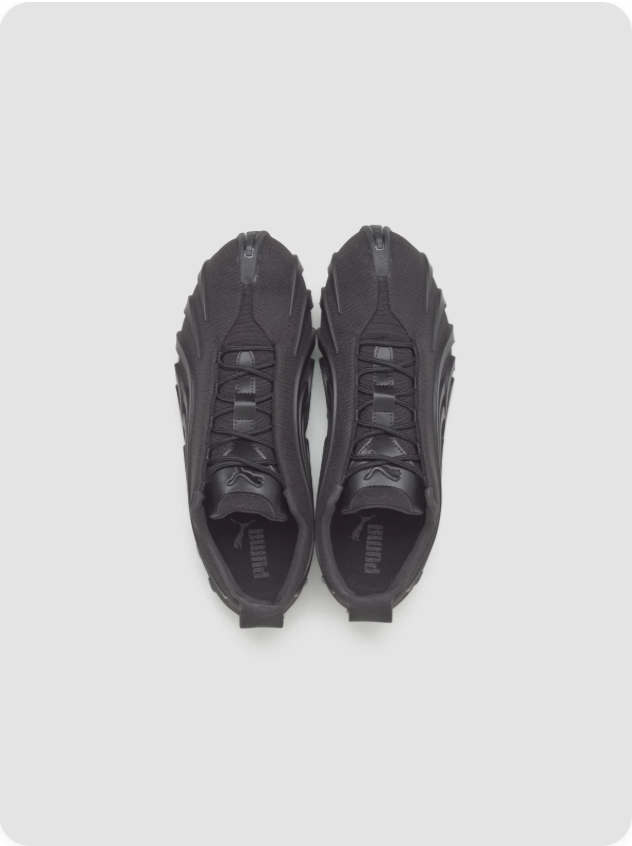 Puma Mostro 'Triple Black' – All-Black Sculptural Molded Futuristic Low-Top Sneakers