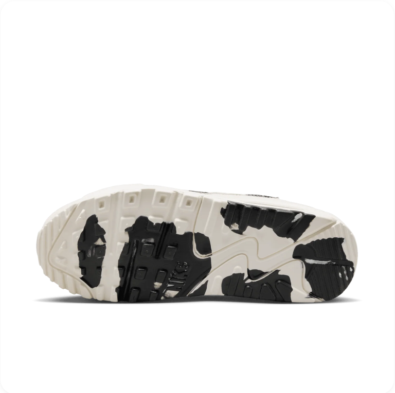 Nike Air Max 90 Futura 'Cow Print' – Sail/Black Patent Cow Print Low-Top Sneakers