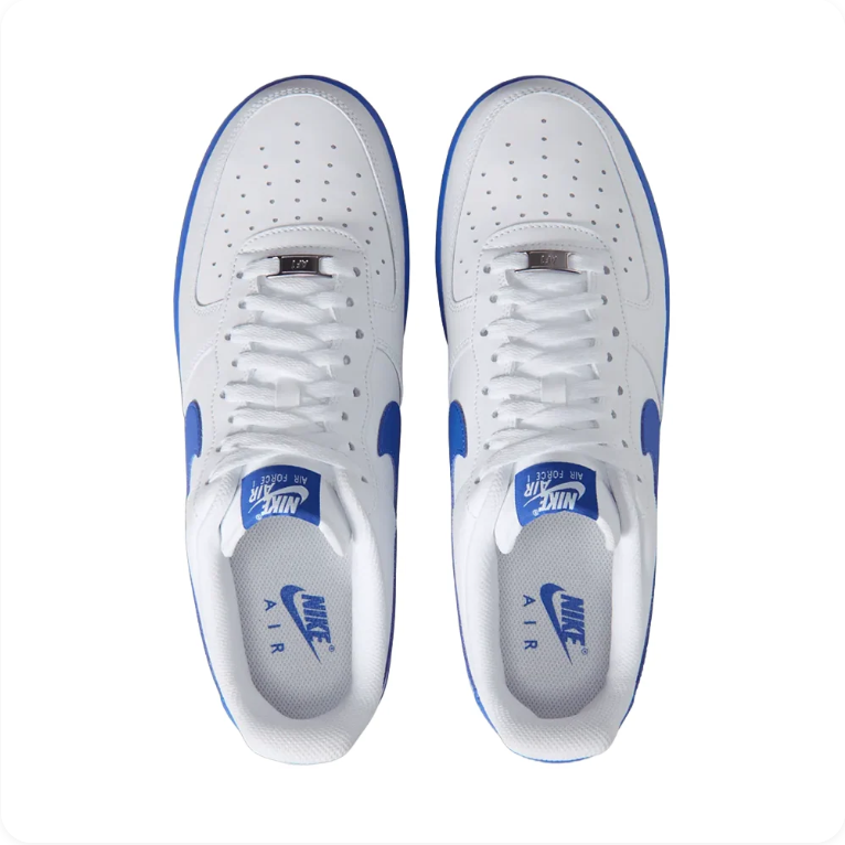 Nike Air Force 1 '07 'Game Royal' – White/Blue Low-Top Sneakers