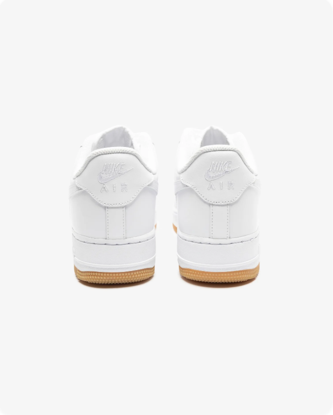 Nike Air Force 1 Low '07 'White Gum' – White Leather Low-Top Sneakers with Gum Sole
