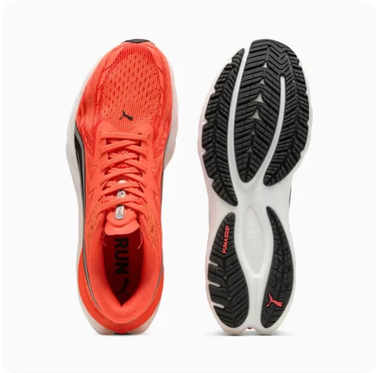 Puma Magnify Nitro 2 'Fire Coral/Black/White' – High-Energy Performance Running Sneakers