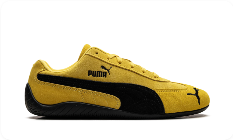 Puma Speedcat OG 'Pelé Yellow/Black' – Vibrant Yellow Suede & Black Low-Top Sneakers