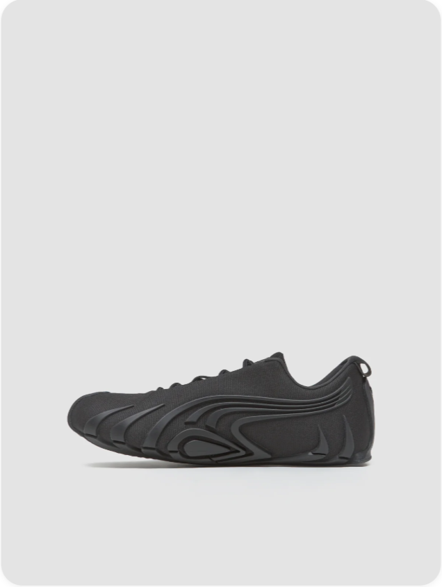 Puma Mostro 'Triple Black' – All-Black Sculptural Molded Futuristic Low-Top Sneakers