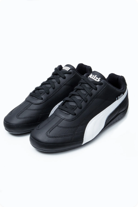 Puma Speedcat x Guizio 'Black/White' – Black Leather Motorsport Low-Top Sneakers