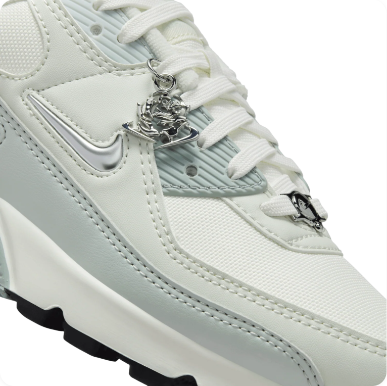 Nike Air Max 90 SE 'Summit White/Lime Blast' – White/Grey/Green Special Edition Low-Top Sneakers