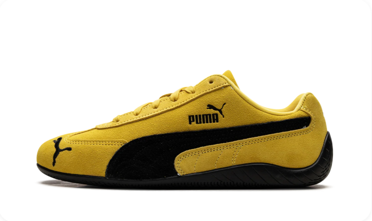 Puma Speedcat OG 'Pelé Yellow/Black' – Vibrant Yellow Suede & Black Low-Top Sneakers