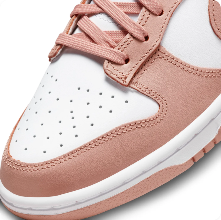 Nike Dunk Low 'Rose Whisper' – Pink/White Women's Low-Top Sneakers