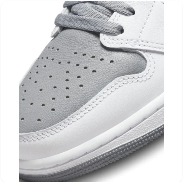 Air Jordan 1 Retro High OG 'White/Stealth Grey' – Classic Leather High-Top Basketball Sneakers