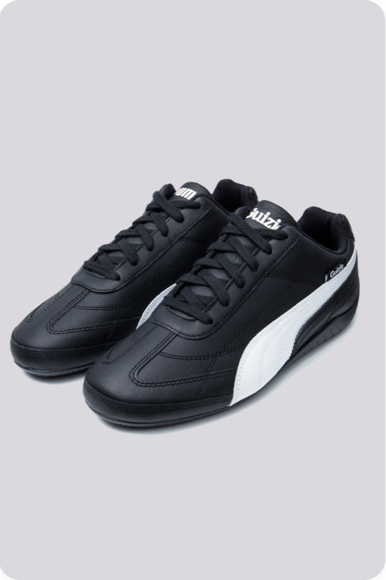 Puma Speedcat x Guizio 'Black/White' – Black Leather Motorsport Low-Top Sneakers