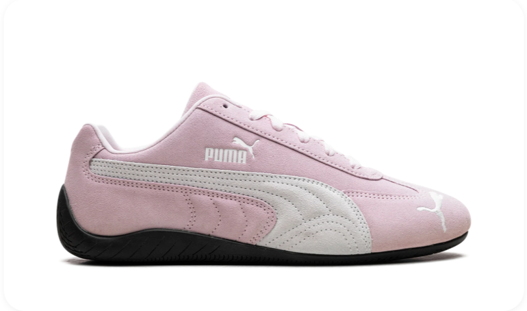 Puma Speedcat OG 'Pink Lavender/White' – Soft Pink Suede & White Patent Formstrip Low-Top Sneakers