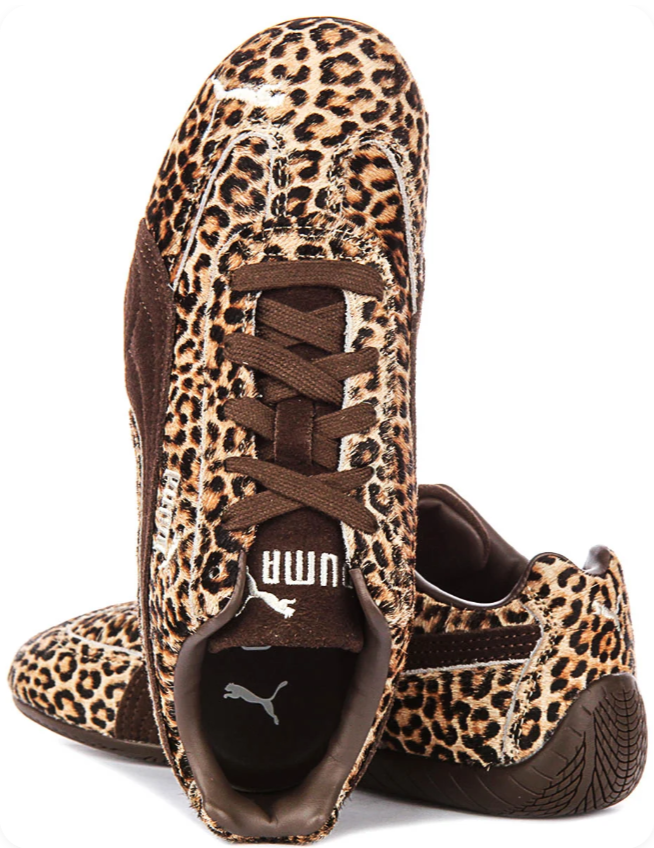 Puma Speedcat OG 'Leopard/Dark Brown' – Leopard Print Pony Hair Dark Brown Formstrip Low-Top Sneakers