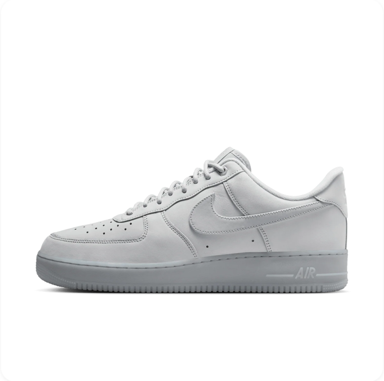Nike Air Force 1 '07 'White/Wolf Grey' – White & Grey Icy Sole Low-Top Sneakers
