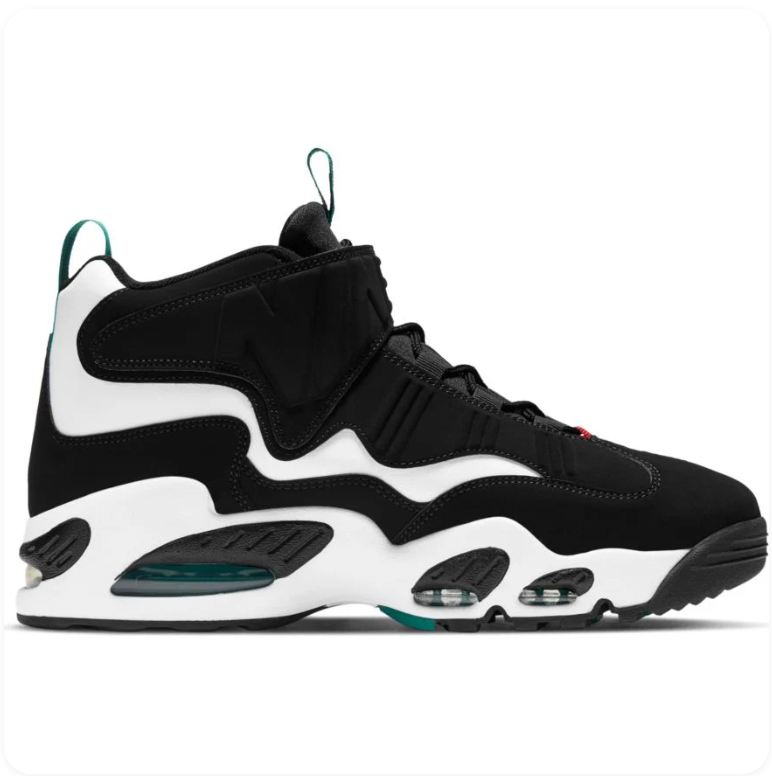 Nike Air Griffey Max 1 'Freshwater' – Black/White/Emerald Green High-Top Sneakers