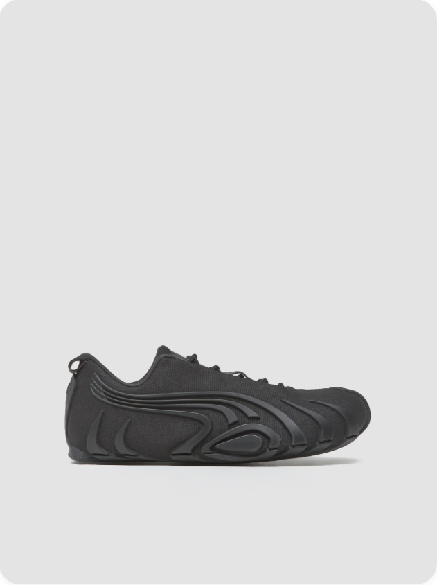 Puma Mostro 'Triple Black' – All-Black Sculptural Molded Futuristic Low-Top Sneakers