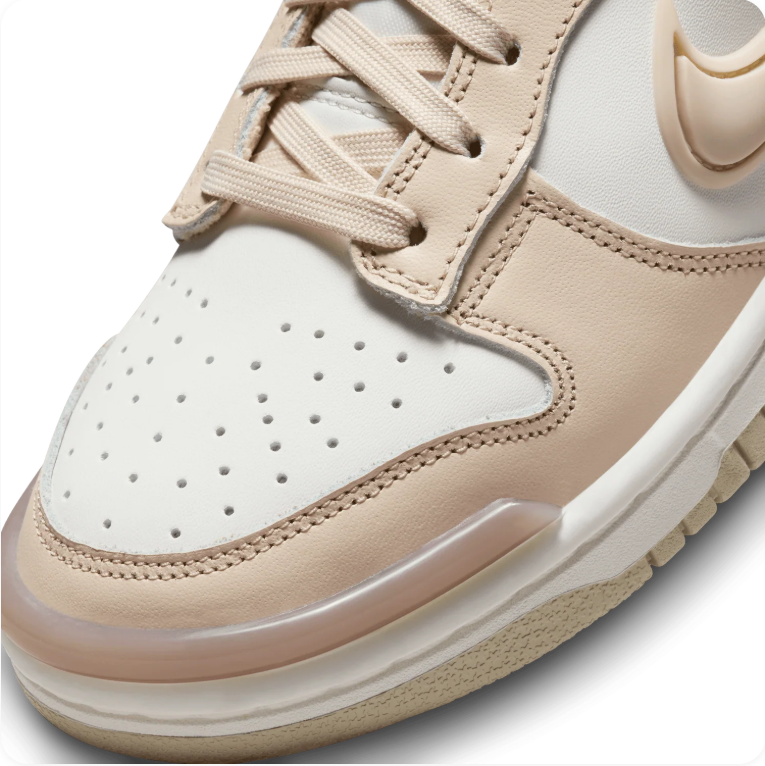 Nike Dunk Low Twist 'Sanddrift/Praline' – Beige/Gold Stacked Sole Low-Top Sneakers