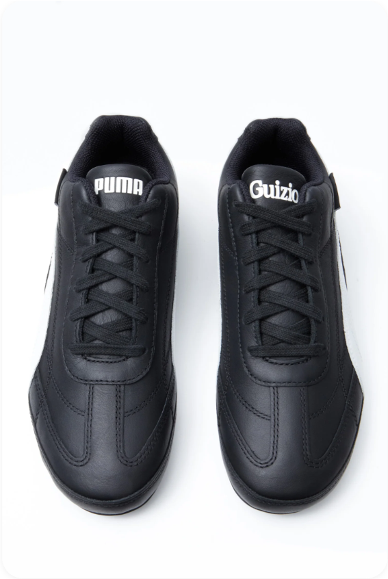 Puma Speedcat x Guizio 'Black/White' – Black Leather Motorsport Low-Top Sneakers