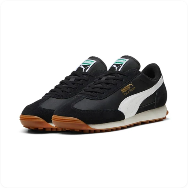Puma Easy Rider 'Black/White/Gum' – Retro Runner Low-Top Sneakers