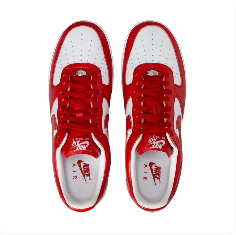 Nike Air Force 1 Low x Travis Scott 'University Red' – Red/White Collab Sneakers