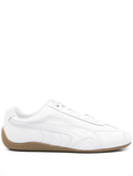 Puma Speedcat OG 'White/Gum' – All-White Leather Gum Sole Motorsport Low-Top Sneakers