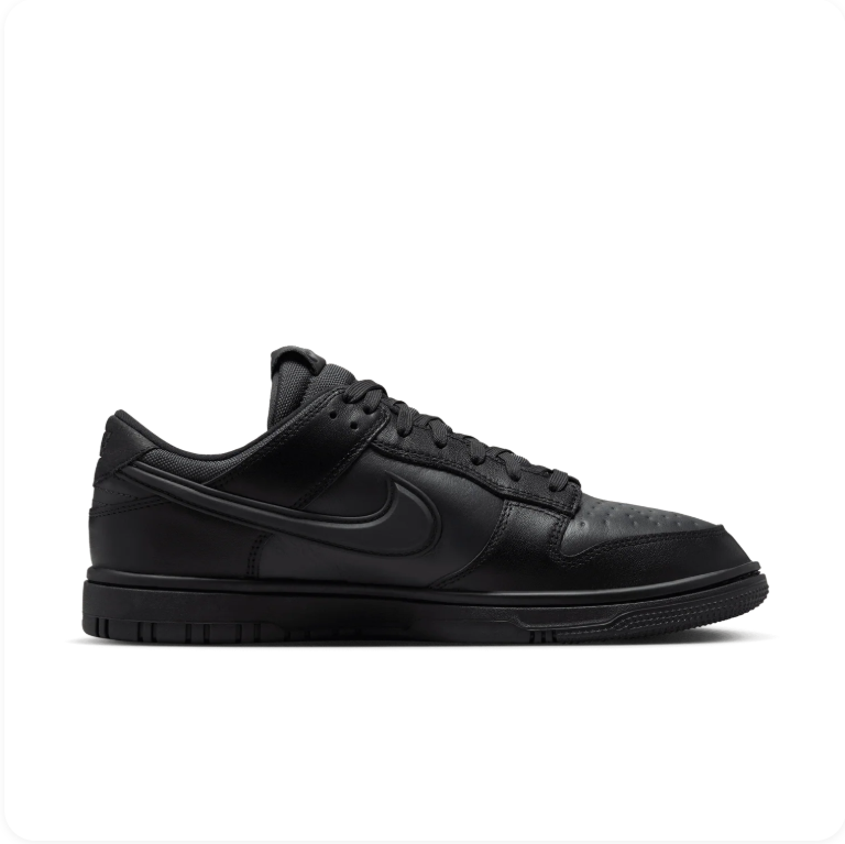 Nike Dunk Low GORE-TEX Triple Black – Side profile view 2