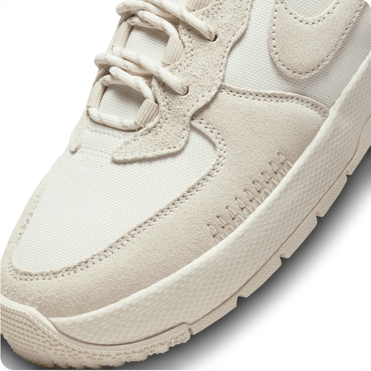 Nike Air Force 1 Wild 'Phantom/Light Orewood Brown' – Tonal Cream Deconstructed Low-Top Sneakers