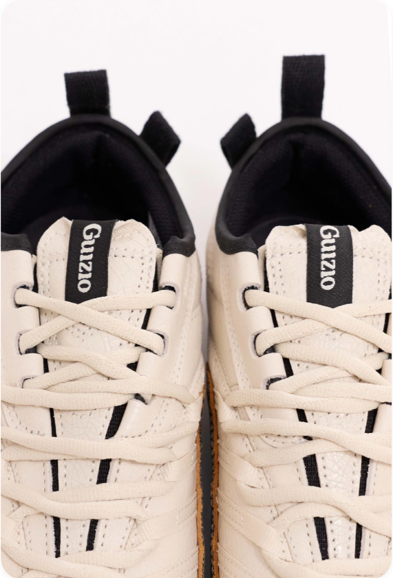 Puma Speedcat x Guizio 'Cream/Dark Olive' – Cream Leather & Olive Textured Toe Cap Low-Top Sneakers