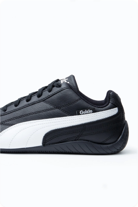 Puma Speedcat x Guizio 'Black/White' – Black Leather Motorsport Low-Top Sneakers