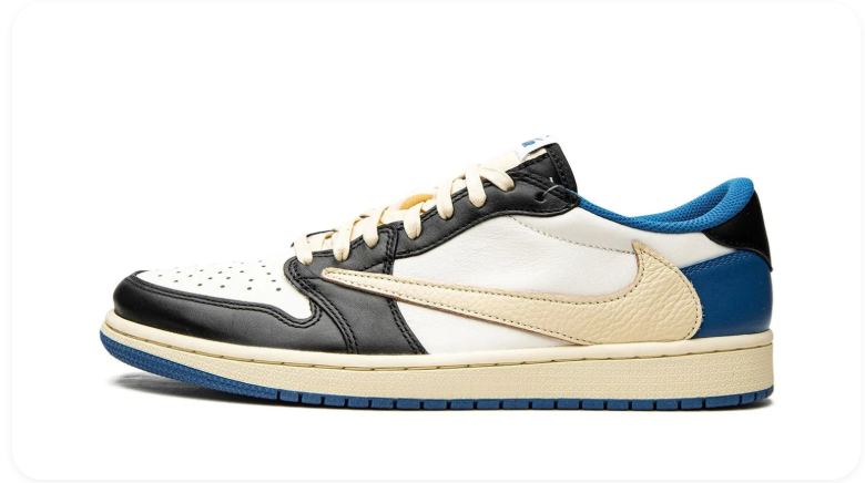 Fragment Design x Travis Scott x Air Jordan 1 Low OG SP 'Military Blue'