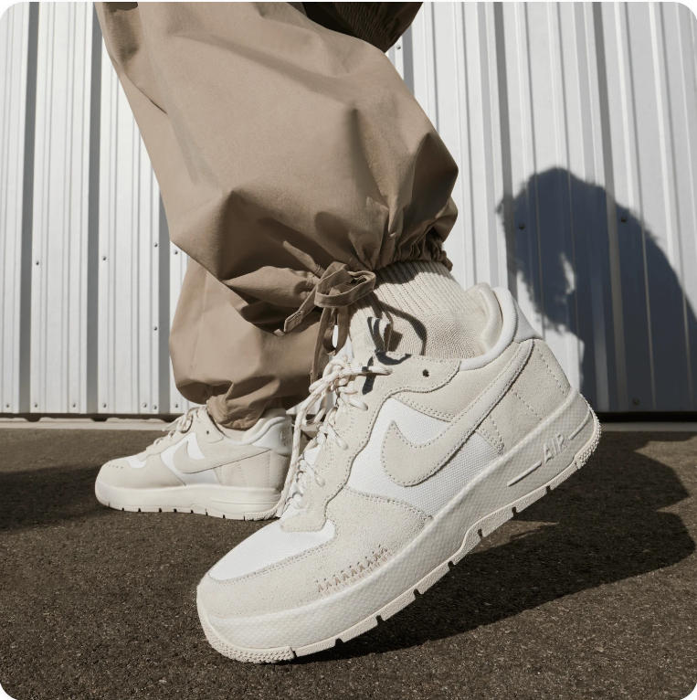 Nike Air Force 1 Wild 'Phantom/Light Orewood Brown' – Tonal Cream Deconstructed Low-Top Sneakers