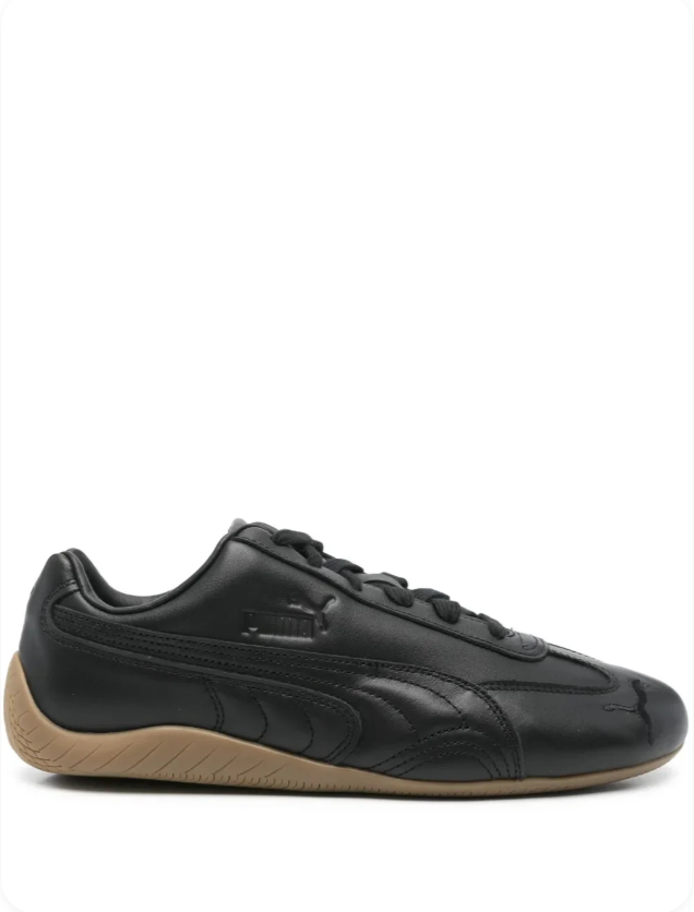 Puma Speedcat OG 'Triple Black/Gum' – All-Black Leather Gum Sole Motorsport Low-Top Sneakers