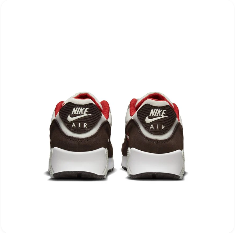 Nike Air Max 90 'Beef & Broccoli' – Sail/Baroque Brown/University Red Special Edition Sneakers