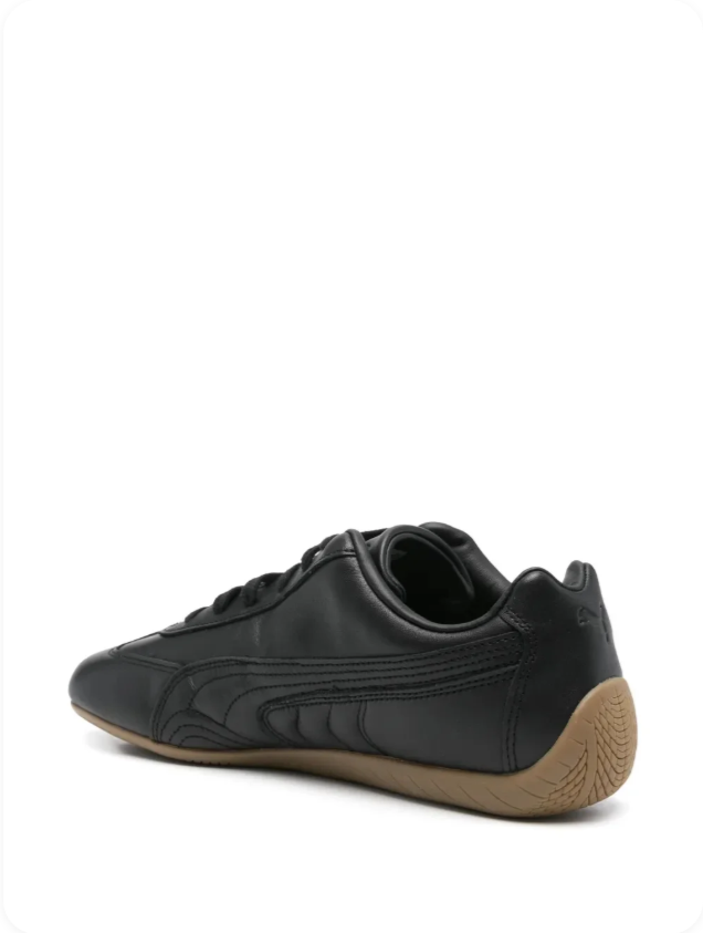Puma Speedcat OG 'Triple Black/Gum' – All-Black Leather Gum Sole Motorsport Low-Top Sneakers