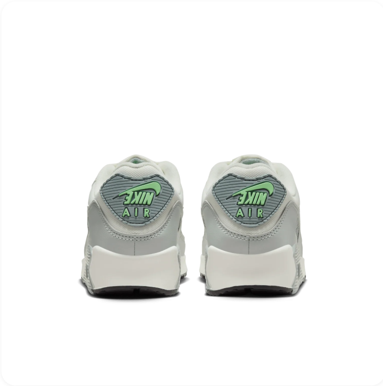 Nike Air Max 90 SE 'Summit White/Lime Blast' – White/Grey/Green Special Edition Low-Top Sneakers