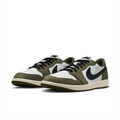Air Jordan 1 Retro Low OG 'Medium Olive' – White/Olive/Black Low-Top Sneakers